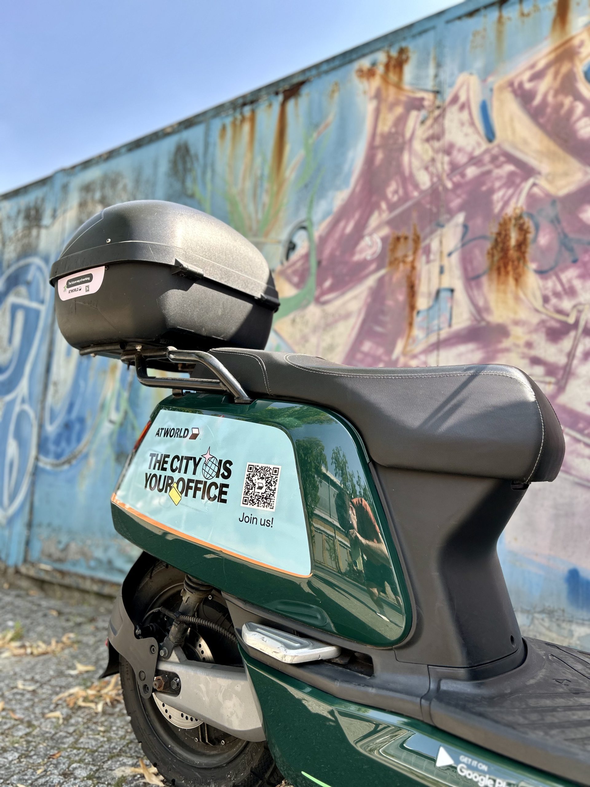 Co-branded moped